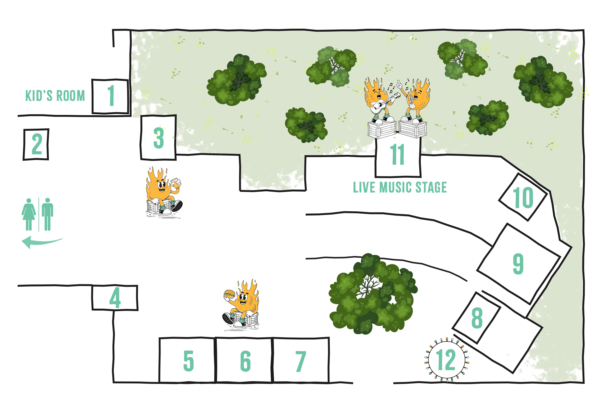 Parkies Yard Fest Map